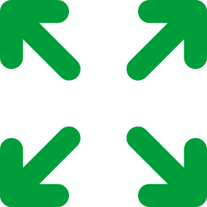 expand, arrows, icon
